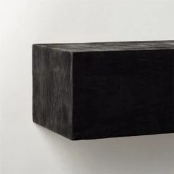 Caia Black Mantel Shelf 60" 14 Caia Black Mantel Shelf 60" -Nesto Store CaiaBlkMantelLedge48inAV3SHS21