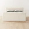 Camerano Cream Upholstered Queen Bed -Nesto Store CameranoEggshllUphtdQBedSHS22