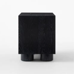 Cantar Cerused Black Oak Nightstand -Nesto Store CantarCrsdOakNightstandSDSSS23