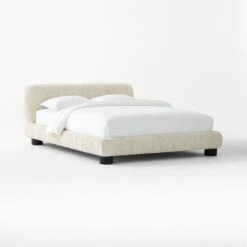 Cantar Ivory Velvet Upholstered Queen Bed 11 Cantar Ivory Velvet Upholstered Queen Bed -Nesto Store CantarIvoryVelvetQBed3QSSS23