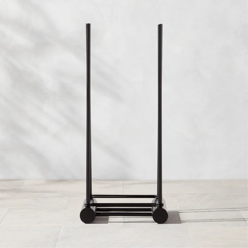 Casimir Black Steel Outdoor Firewood Rack 4 Casimir Black Steel Outdoor Firewood Rack - Image 2