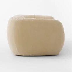 Cecil Cream Velvet Sofa -Nesto Store CecilBttrCreamVlvtSofaSDSSF22