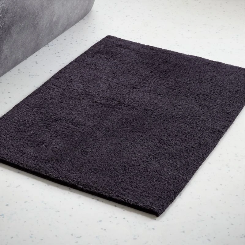 Chase Organic Cotton Black Bath Mat 24"x36" 4 Chase Organic Cotton Black Bath Mat 24"x36" - Image 2