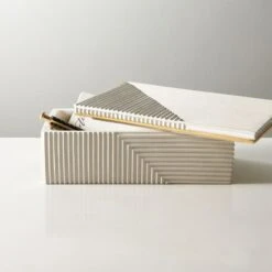 Chelsea Cement Box Small -Nesto Store ChelseaWhtConcreteBoxROS19