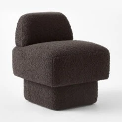 Chiara Brown Boucle Vanity Chair -Nesto Store ChiaraBclVanityChair3QSSS23