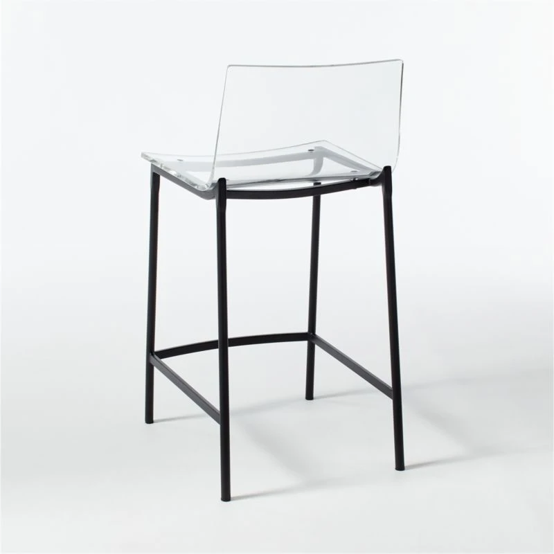 Chiaro Clear Counter Stool Black Set Of 2 8 Chiaro Clear Counter Stool Black Set Of 2 - Image 6