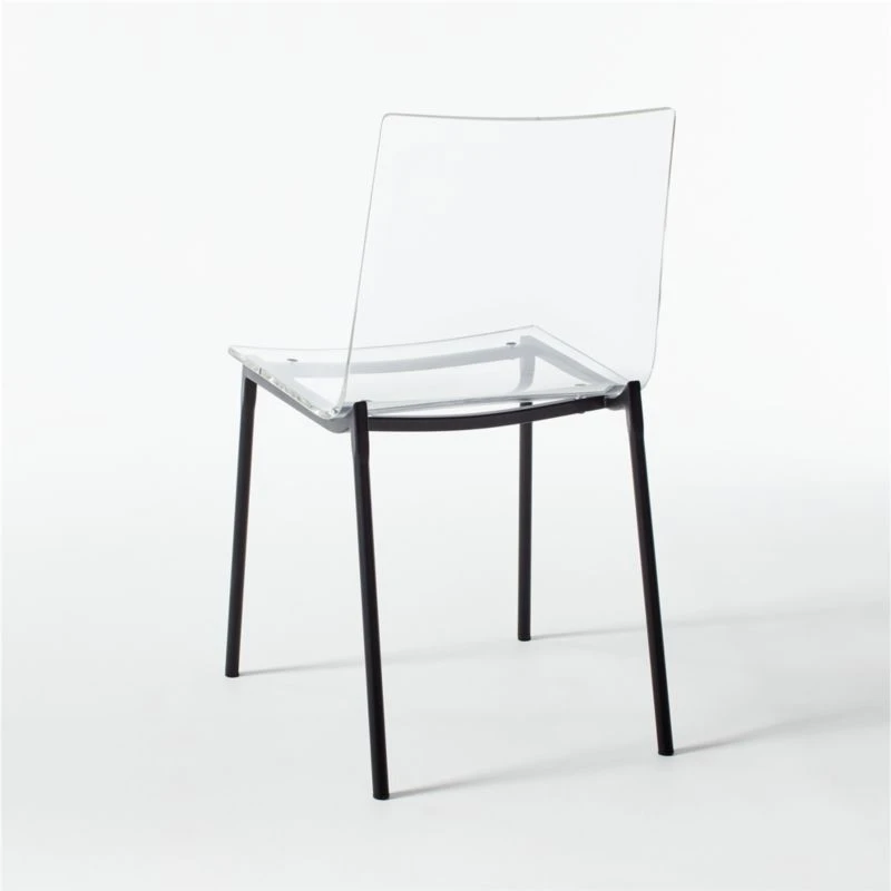 Chiaro Clear Chair Black Set Of 4 8 Chiaro Clear Chair Black Set Of 4 - Image 6