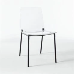 Chiaro Clear Chair Black Set Of 4 12 Chiaro Clear Chair Black Set Of 4 -Nesto Store ChiaroBlackChair3QF20