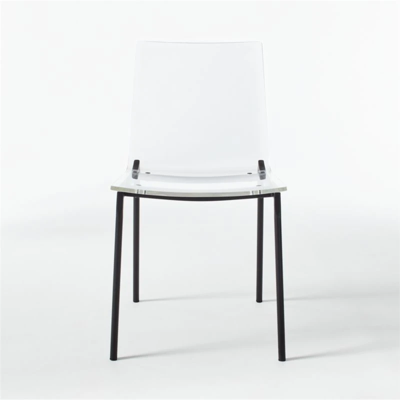 Chiaro Clear Chair Black Set Of 4 5 Chiaro Clear Chair Black Set Of 4 - Image 3