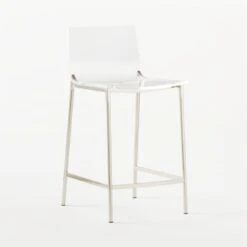 Chiaro Clear Counter Stool Nickel 14 Chiaro Clear Counter Stool Nickel -Nesto Store ChiaroClrCntrStl24inNckl3QSSS21