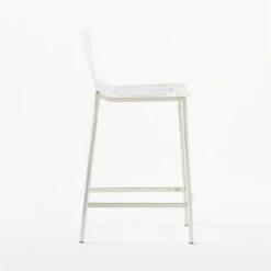 Chiaro Clear Counter Stool Nickel 15 Chiaro Clear Counter Stool Nickel -Nesto Store ChiaroClrCntrStl24inNcklSDSSS21