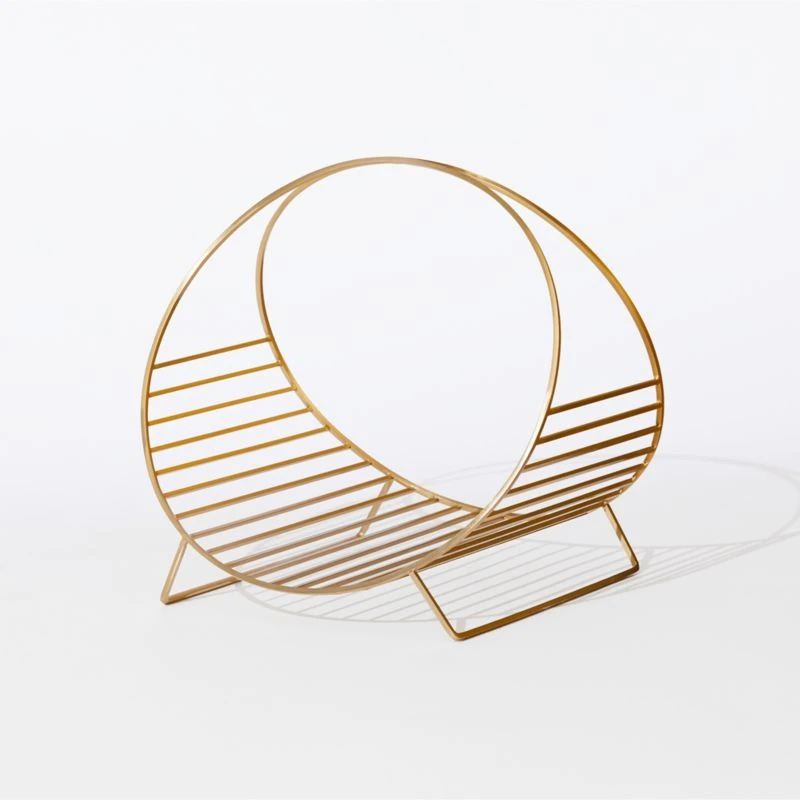 Chord Antique Brass Log Holder 7 Chord Antique Brass Log Holder - Image 5