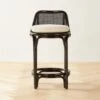 Coba Black Rattan Counter Stool -Nesto Store CobaCaneCounterStoolSHF22