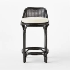 Coba Black Rattan Counter Stool -Nesto Store CobaCaneCounterStoolSOSSF22