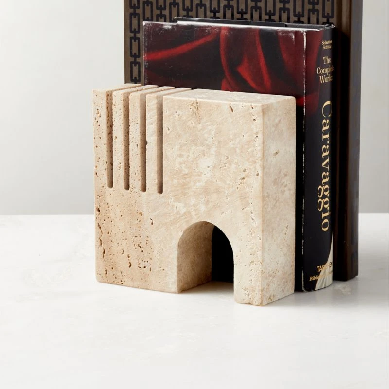 Cojo Travertine Bookend 4 Cojo Travertine Bookend - Image 2
