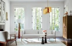 Trace Brass Wire Bookcase -Nesto Store ColetteWhiteSofaWithFauxJN20