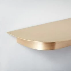 Collar Brass Wall Shelf Small 18" 11 Collar Brass Wall Shelf Small 18" -Nesto Store CollarBrsWallLdgLrg30inAV3SHS21