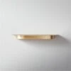 Collar Brass Wall Shelf Small 18" 2 Collar Brass Wall Shelf Small 18" -Nesto Store CollarBrsWallLdgSm18inSHS21