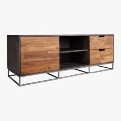 Congo Wood Media Console 56'' -Nesto Store CongoMediaCredenza3QS16