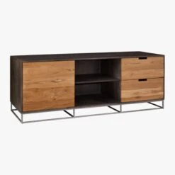 Congo Wood Media Console 65'' 11 Congo Wood Media Console 65'' -Nesto Store CongoMediaCredenzaLarge3QS17