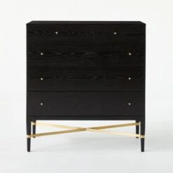 Connoisseur 5-Drawer Black Oak Wood Dresser Model 1003 12 Connoisseur 5-Drawer Black Oak Wood Dresser Model 1003 -Nesto Store ConnoisseurDresserSOSSS21