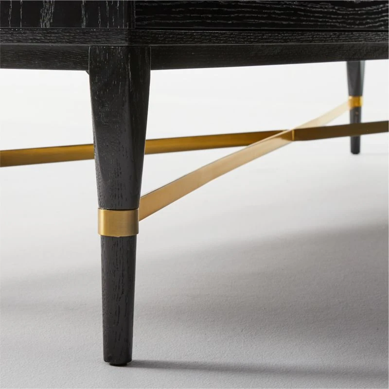 Connoisseur 8-Drawer Black Oak Wood Dresser Model 1006 11 Connoisseur 8-Drawer Black Oak Wood Dresser Model 1006 - Image 9