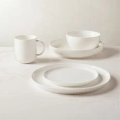 Contact White Salad Plate Set Of 8 9 Contact White Salad Plate Set Of 8 -Nesto Store ContactWhtDinnerwareGroupFHS22 2