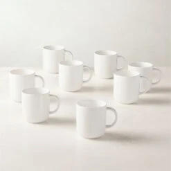 Contact White Mug Set Of 8