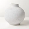 Coralie Round White Terracotta Vase -Nesto Store CoralieWhiteVaseSHF22