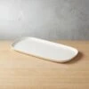 Crisp Rectangular Matte White Serving Platter -Nesto Store CrispMatteWhiteRctSrvPlttrSHS18