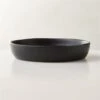 Crisp Matte Black Serving Bowl Large
