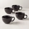 Crisp Matte Black Espresso Cup Set Of 4 -Nesto Store CrispMttBlackEsprssCupsS4SHF22