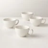 Crisp Matte White Espresso Cup Set Of 4 -Nesto Store CrispMttWhiteEsprssCupsS4SHF22
