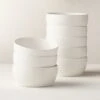 Crisp Matte White Soup Bowl Set Of 8 2 Crisp Matte White Soup Bowl Set Of 8 -Nesto Store CrispMttWhiteSoupBowlS8SHF20