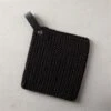 Crochet Black Pot Holder 1 Crochet Black Pot Holder -Nesto Store CrochetBlackPotHolderSHS21