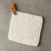 Crochet White Pot Holder -Nesto Store CrochetPotHolderSHS19
