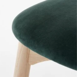 Crown Blue/Green Velvet And Wood Dining Chair -Nesto Store CrownWoodNVelvetChairAVSSF22
