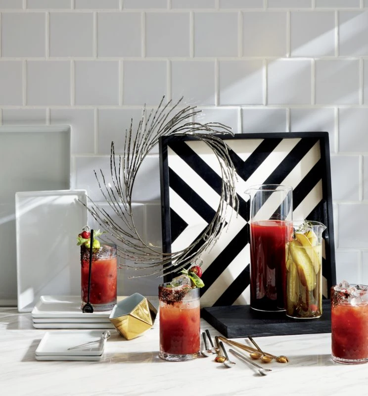 Cuatro Rectangular White Serving Platter Medium Set Of 8 4 Cuatro Rectangular White Serving Platter Medium Set Of 8 - Image 2