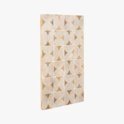 Cultivo Geometric Wood Wall Art -Nesto Store CultivoWoodWallArt3QS20
