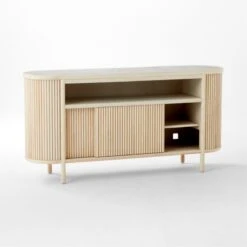 Cypress White-Washed Wood Credenza -Nesto Store CypressWhtWshdCredenza3QAVSSF21