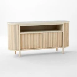 Cypress White-Washed Wood Credenza -Nesto Store CypressWhtWshdCredenza3QSSF21