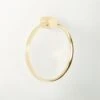 Damon Polished Brass Towel Ring -Nesto Store DamonPldBrsTowelRingSHF22