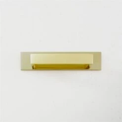 Damon Polished Brass Handle With Back Plate 3"