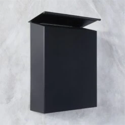 Damon Black Vertical Mailbox -Nesto Store DamonVrtBlackMailboxAV2SHF22