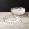 Daphne Glass Appetizer Plate Set Of 8 1 Daphne Glass Appetizer Plate Set Of 8 -Nesto Store DaphneGlassAppPlateS8SHS18