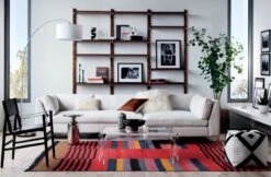 Walnut Modular Triple Shelf 88" 18 Walnut Modular Triple Shelf 88" -Nesto Store Decker2PieceSectionalJL19