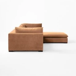 Deseo 4-Piece Modular Copper Brown Performance Velvet Sectional Sofa 11 Deseo 4-Piece Modular Copper Brown Performance Velvet Sectional Sofa -Nesto Store Deseo4PcCpprSectSofaSDSSF23