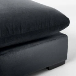 Deseo Charcoal Grey Performance Velvet Armless Loveseat -Nesto Store DeseoChcVltArmlessChairAVSSF23