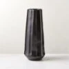 Desi Ribbed Black Vase Tall -Nesto Store DesiBlkRctvVaseSHS23