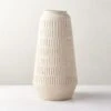 Domitia Textured Ivory White Vase Tall -Nesto Store DomitiaTxtrdVaseSHS23